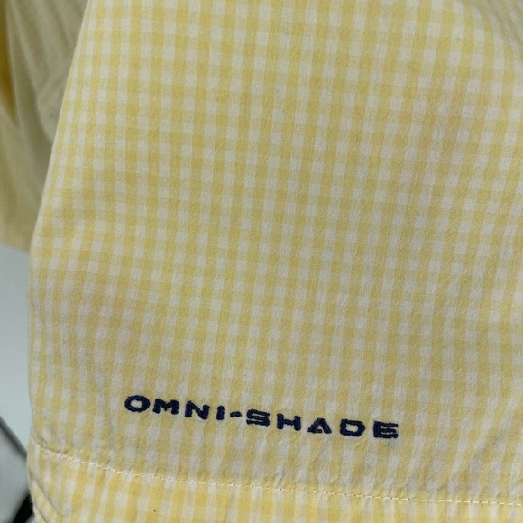 Columbia PFG yellow gingham short sleeve button down - Picture 4 of 4
